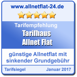 Allnet FLAT Testsiegel