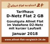 D-Netz FLAT Testiegel