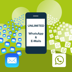 WhatsApp Flat - Unlimited WhatsApp und E-Mails WhatsApp Flat